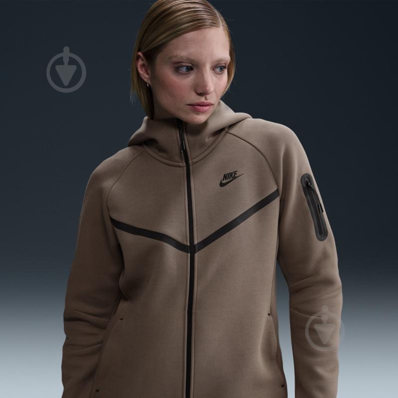 Джемпер Nike W NSW TCH FLC WR FZ HDY 2 HV6747-233 р.L коричневий - фото 9 Джемпер Nike W NSW TCH FLC WR FZ HDY 2 HV6747-233 р.L коричневий - фото 9