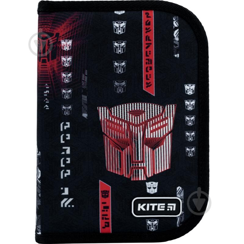 Пенал школьный Transformers TF22-621 KITE черный - фото 1