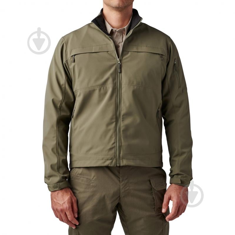 Куртка мужская демисезонная 5.11 Tactical демисезонная "CHAMELEON SOFTSHELL JACKET 2.0" 48373-186 р.S Ranger green - фото 1