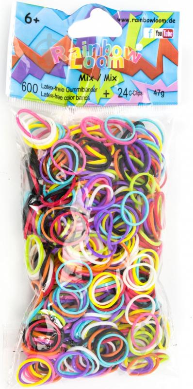 Набор резиночек для плетения браслетов Loom Bands (с крючком, 200 шт) зеленый