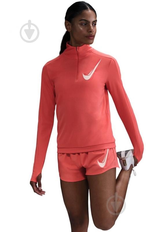 Кофта Nike W NK SWSH HBR HZ MID HJ2225-814 р.L помаранчевий - фото 1 Кофта Nike W NK SWSH HBR HZ MID HJ2225-814 р.L помаранчевий - фото 1