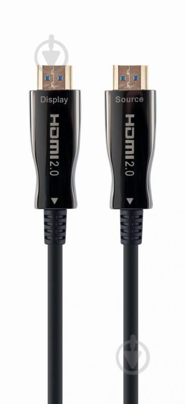 Кабель Cablexpert оптичний (AOC) HDMI V.2.0, 4К 60Гц 20 м black (CCBP-HDMI-AOC-20M-02) - фото 1 Кабель Cablexpert оптичний (AOC) HDMI V.2.0, 4К 60Гц 20 м black (CCBP-HDMI-AOC-20M-02) - фото 1