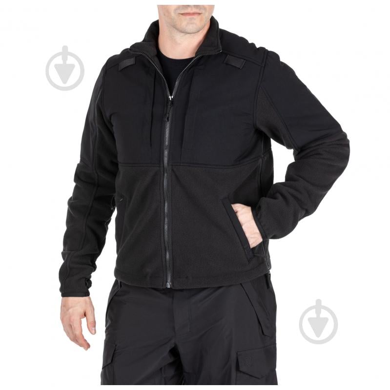 Куртка мужская демисезонная 5.11 Tactical тактическая флисовая "Fleece 2.0" 78026-019 р.XXL [019] Black - фото 3