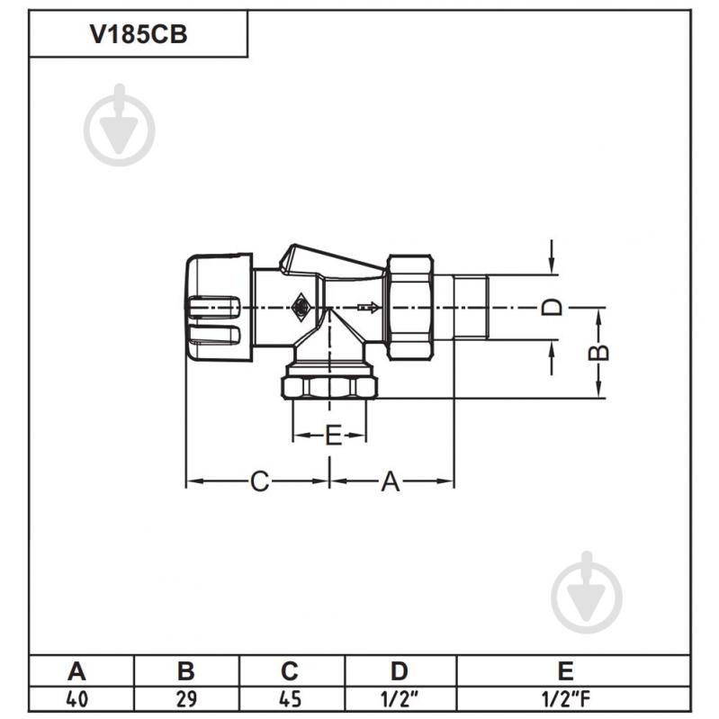 Кран термостатичний Carlo Poletti First Reversa 1/2" білий V18510EF - фото 2