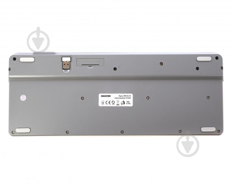 Клавіатура бездротова Maxxter KBW-02G-UA (KBW-02G-UA) ножичний механізм grey - фото 5