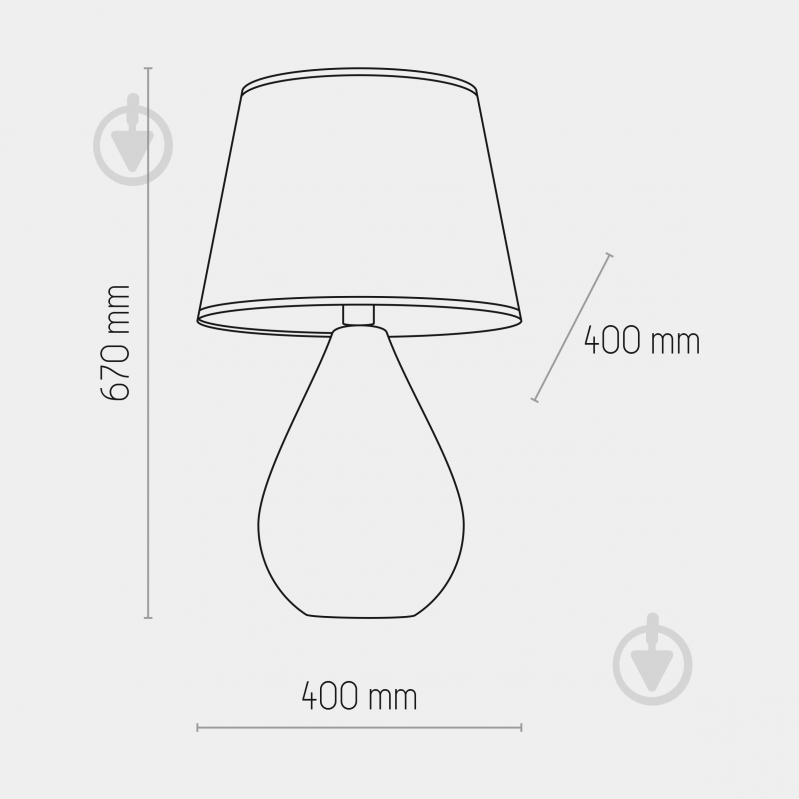 Настольная лампа декоративная TK Lighting Lacrima 1PL-5454 1x15 Вт E27 черный/золото - фото 4