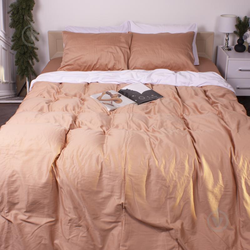 Комплект постельного белья Велюр Winter Delicate 28-0046 Cyclamen 175х210 см кремовый/белый MirSon - фото 1