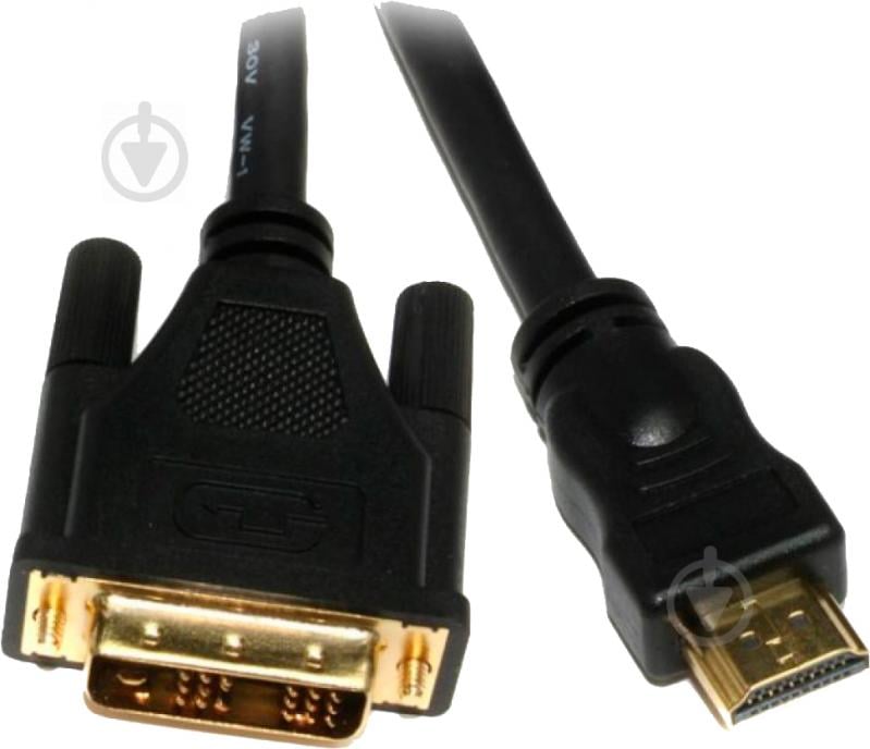 Кабель мультимедійний Viewcon HDMI – DVI 5 м чорний (VD 066-5m.) 18+1pin - фото 1