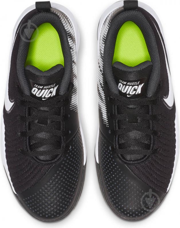 Кроссовки демисезонные Nike TEAHUSTLE QUICK 2 (GS) AT5298-002 р.36,5 черные - фото 7