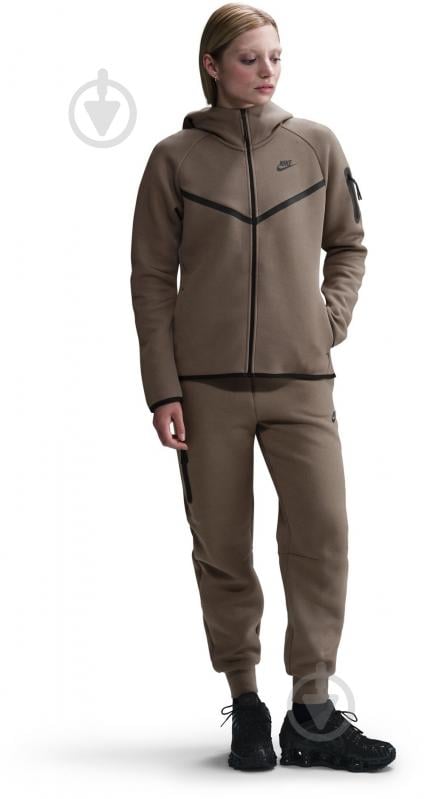 Джемпер Nike W NSW TCH FLC WR FZ HDY 2 HV6747-233 р.M коричневый - фото 2 Джемпер Nike W NSW TCH FLC WR FZ HDY 2 HV6747-233 р.M коричневый - фото 2