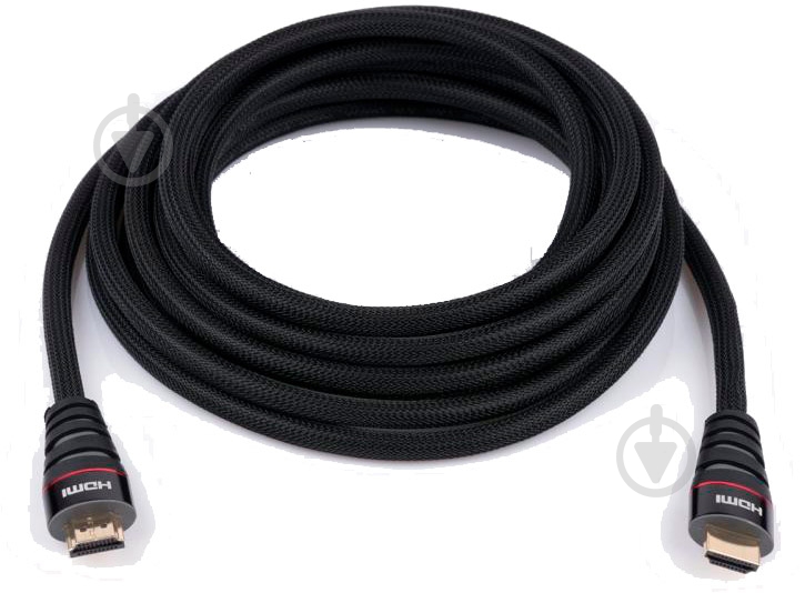 Кабель мультимедийный Vinga HDMI 5 м черный (HDMI01-5.0) - фото 2 Кабель мультимедийный Vinga HDMI 5 м черный (HDMI01-5.0) - фото 2
