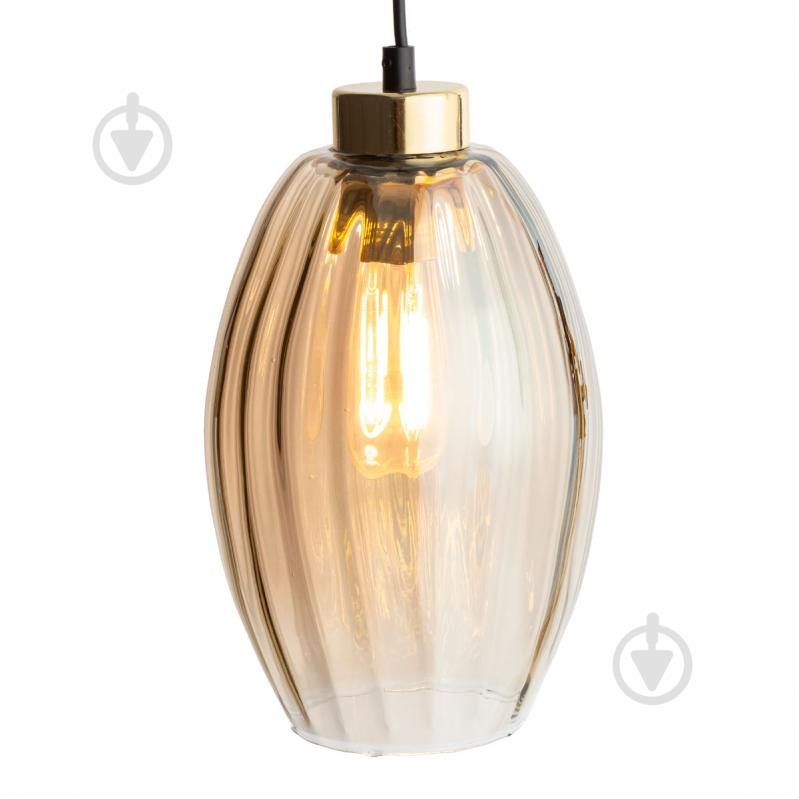 Підвіс TK Lighting Sebo 250 мм 1PL-4633 1x15 Вт E27 бурштиновий - фото 2