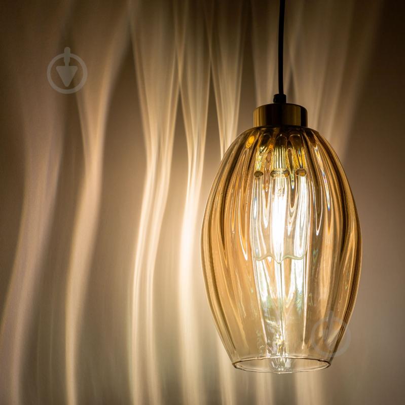 Підвіс TK Lighting Sebo 250 мм 3PL-4634 3x15 Вт E27 бурштиновий - фото 2 Підвіс TK Lighting Sebo 250 мм 3PL-4634 3x15 Вт E27 бурштиновий - фото 2