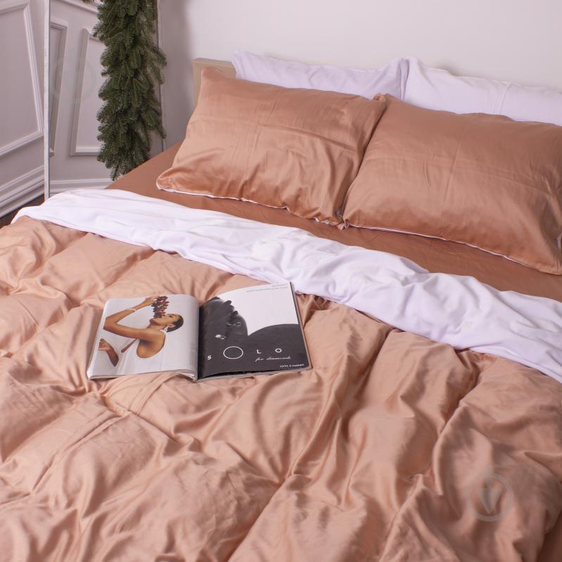 Комплект постельного белья Велюр Winter Delicate 28-0046 Cyclamen 2х143х210 см кремовый/белый MirSon - фото 2