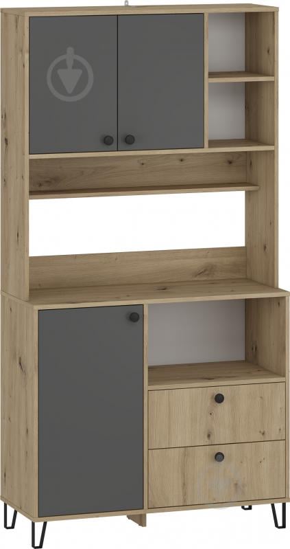 Буфет Грейд Салерно 1930x1000x410 мм дуб артізан / графіт сірий - фото 1 Буфет Грейд Салерно 1930x1000x410 мм дуб артізан / графіт сірий - фото 1