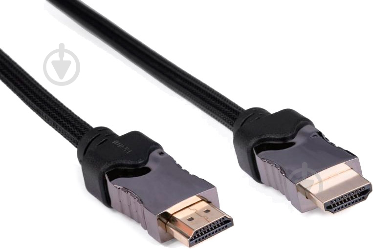 Кабель мультимедийный Vinga HDMI 5 м черный (HDMI03-5.0) - фото 1
