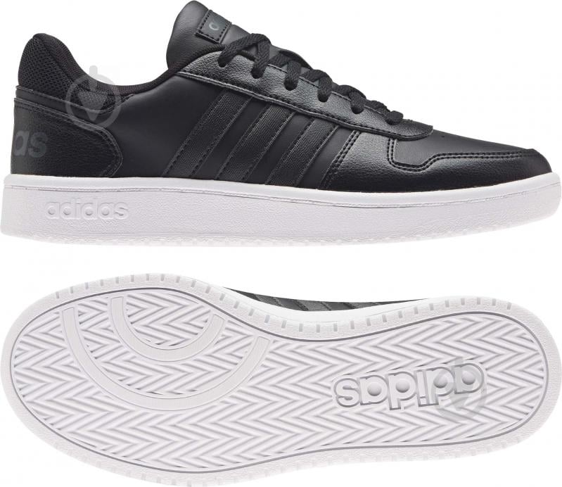 Кроссовки женские зимние Adidas HOOPS 2.0 FY6025 р.39 1/3 черные - фото 4