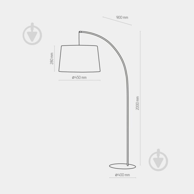 Торшер TK Lighting Hang 1PL-5077 15 Вт E27 белый - фото 4