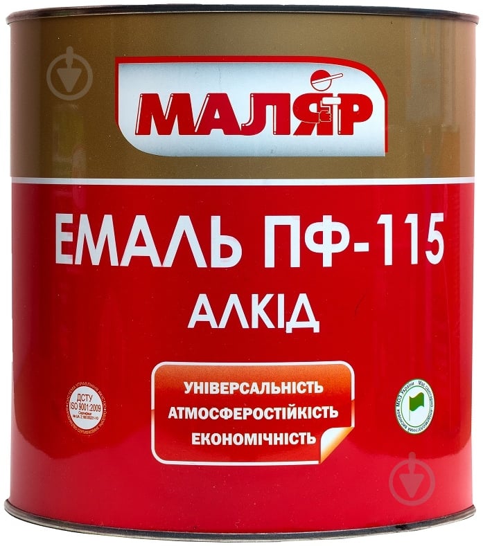 Емаль Маляр алкідна ПФ-115 коричневий глянець 1,9 л 2,4 кг - фото 1