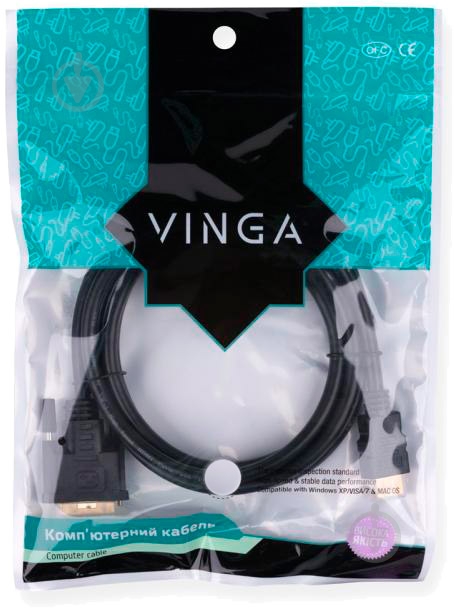Кабель мультимедийный Vinga HDMI 3 м черный (HDMIDVI01-3.0) - фото 5