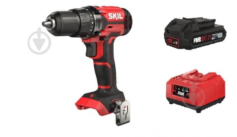 Шуруповерт аккумуляторный SKIL DD1E3008CA+BC1E3136AA - фото 1