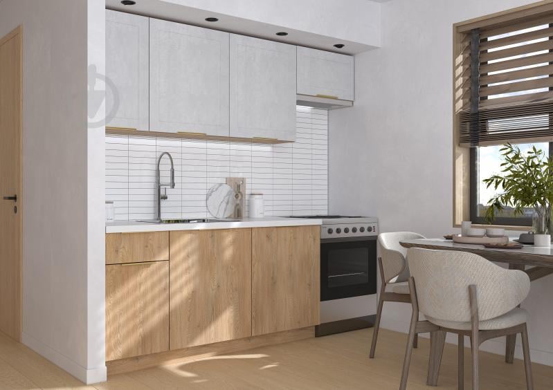 Кухня Грейд Кальярі ДСП / МДФ 2,2м дуб кремона торро/оксид білий/дуб кремона торро - фото 2 Кухня Грейд Кальярі ДСП / МДФ 2,2м дуб кремона торро/оксид білий/дуб кремона торро - фото 2