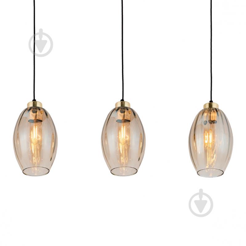 Подвес TK Lighting Sebo 250 мм 3PL-4635 3x15 Вт E27 янтарный - фото 3 Подвес TK Lighting Sebo 250 мм 3PL-4635 3x15 Вт E27 янтарный - фото 3