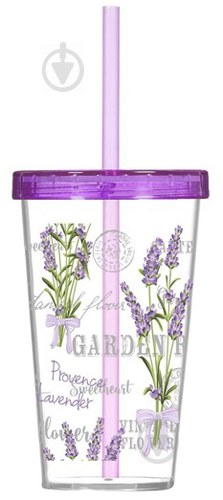 Стакан с соломинкой Lavanda 161448-004 660 мл 1 шт. Herevin - фото 1