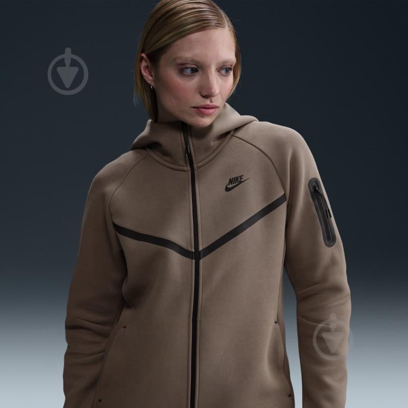 Джемпер Nike W NSW TCH FLC WR FZ HDY 2 HV6747-233 р.S коричневий - фото 9 Джемпер Nike W NSW TCH FLC WR FZ HDY 2 HV6747-233 р.S коричневий - фото 9
