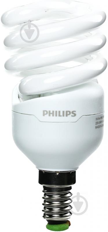 Лампа КЛЛ  Philips Tornado min T2 12 Вт E14 6500 К 230 В - фото 1