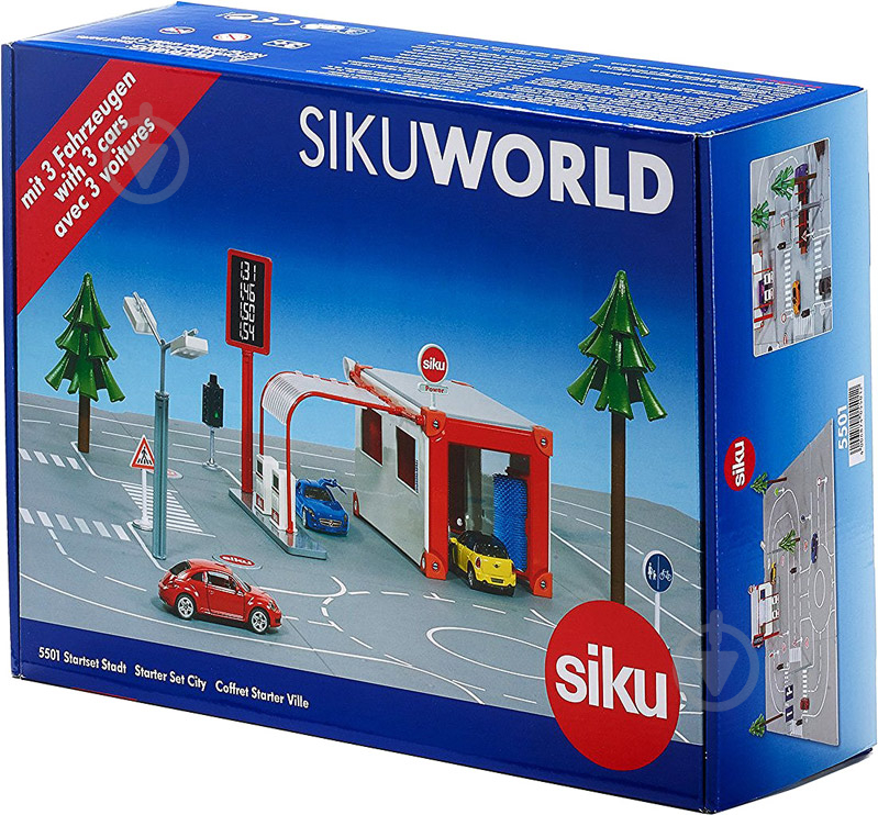 Игровой набор Siku 1:50 АЗС World с аксессуарами 5501 6398523 - фото 7