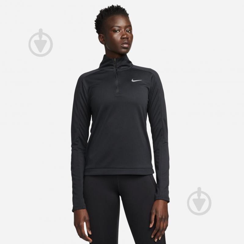 Джемпер Nike W NK DF PACER HZ DQ6377-010 р.S черный - фото 1