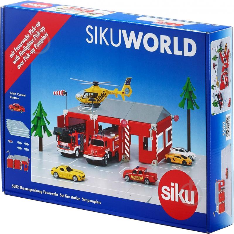 Игровой набор Siku 1:50 пожарная часть World 5502 6398520 - фото 7