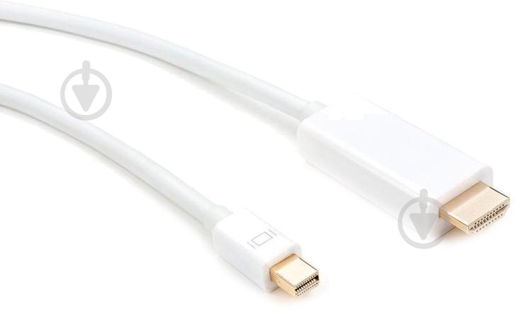 Кабель мультимедийный Vinga DisplayPort – mini DisplayPort 1,8 м белый (DP02-1.8) - фото 1