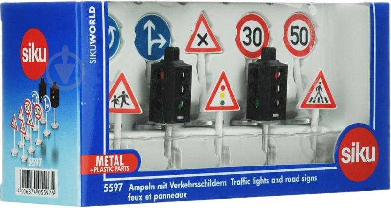 Набор дорожных знаков Siku World 5597 6398522 - фото 3