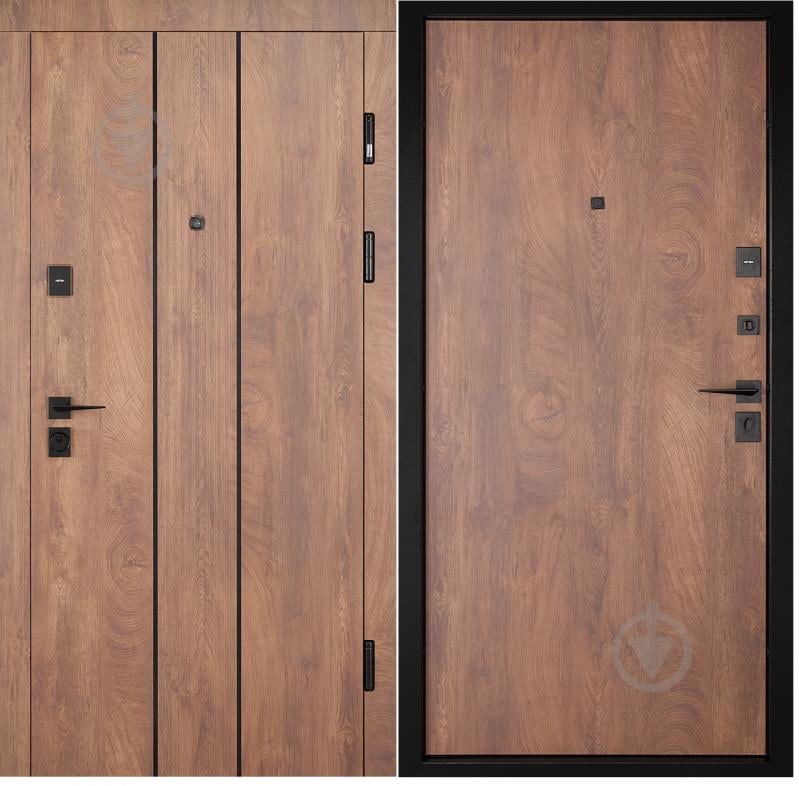 Дверь входная Abwehr КС (585+0) 096R (СДК)+ (СДК) спил дерева коньячный 2050x960 мм правая - фото 1