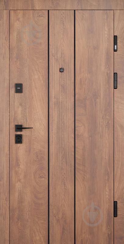 Дверь входная Abwehr КС (585+0) 096R (СДК)+ (СДК) спил дерева коньячный 2050x960 мм правая - фото 2
