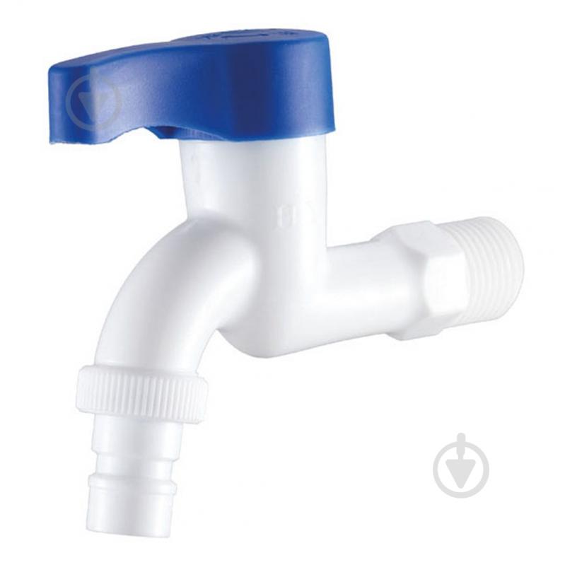 Кран вентильний PLAMIX Mono-003 White PM0019 - фото 1