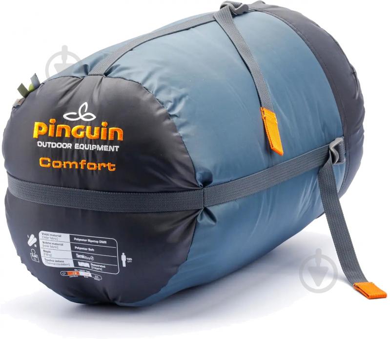 Спальный мешок Pinguin синтетический р.195L хаки COMFORT PFM (-1/-7°C) PNG PNG 234343 - фото 6