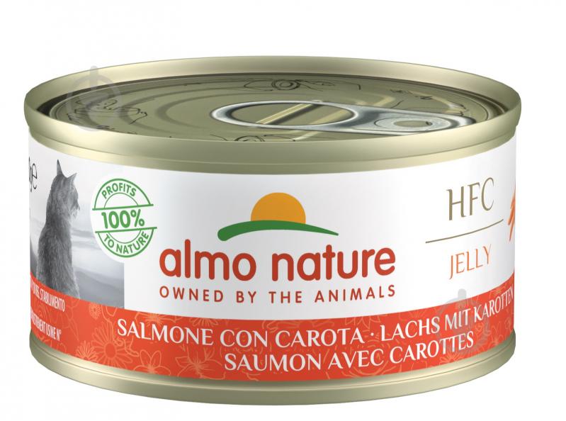 Консерва для котов Almo Nature HFC Cat Jelly с лососем 70 г - фото 1