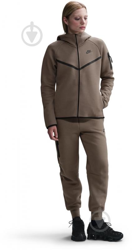 Джемпер Nike W NSW TCH FLC WR FZ HDY 2 HV6747-233 р.XL коричневий - фото 2 Джемпер Nike W NSW TCH FLC WR FZ HDY 2 HV6747-233 р.XL коричневий - фото 2