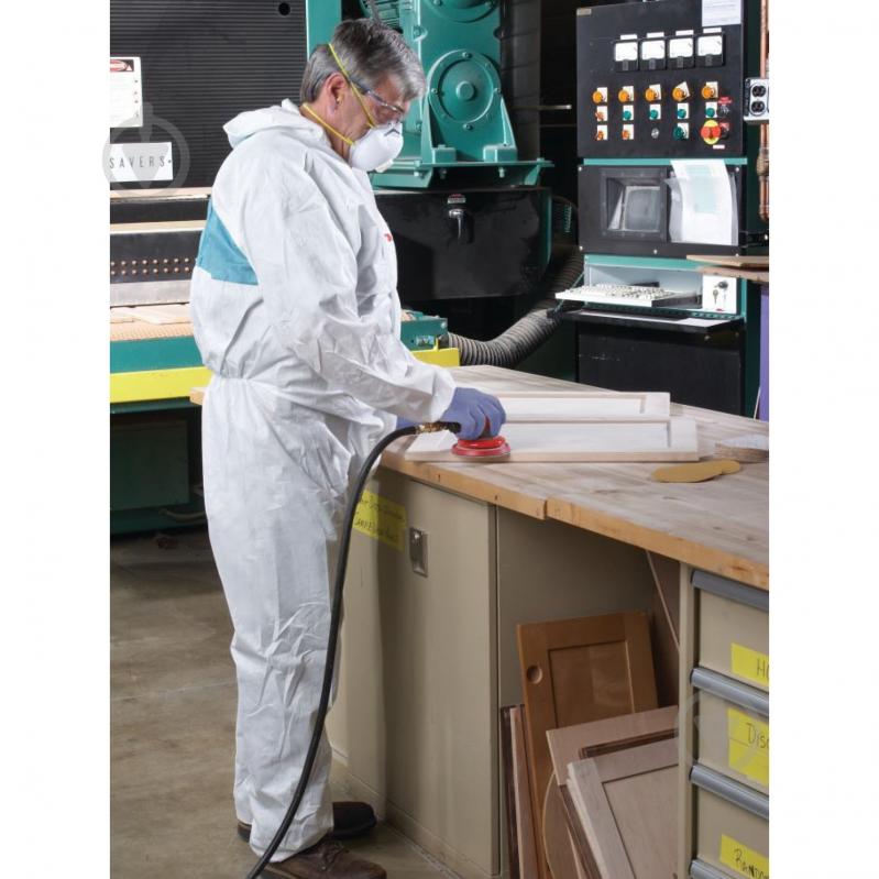 Комбінезон одноразовий тип 5/6 р. XL 4520 білий із синім - фото 3 Комбінезон одноразовий тип 5/6 р. XL 4520 білий із синім - фото 3