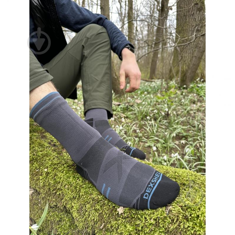 Шкарпетки Dexshell Running Lite 2.0 Socks, сірі, розмір S DS20610TLG2.0-S р.36-38 1 шт. - фото 4 Шкарпетки Dexshell Running Lite 2.0 Socks, сірі, розмір S DS20610TLG2.0-S р.36-38 1 шт. - фото 4