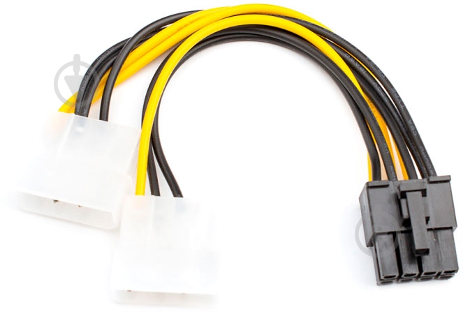 Кабель питания Atcom Molex – SATA 0,15 м разноцветный (8604) 8pin to 2molex - фото 1