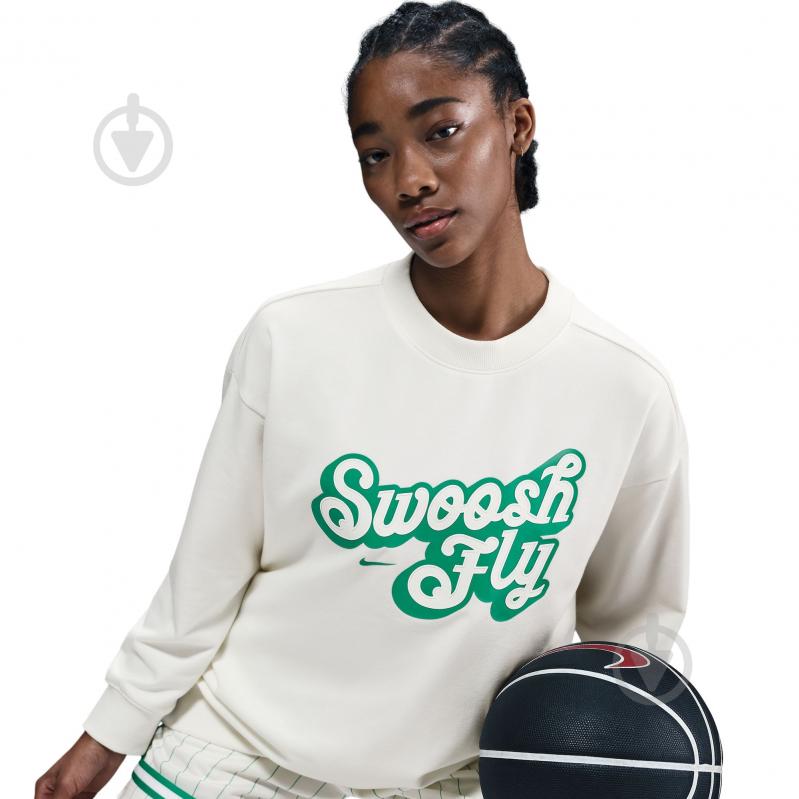 Світшот W NK SWSH FLY SSNL FLC TOP FZ5514-133 р.XS бежевий - фото 4 Світшот W NK SWSH FLY SSNL FLC TOP FZ5514-133 р.XS бежевий - фото 4