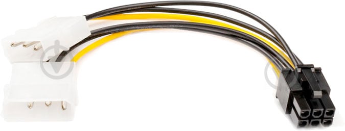 Кабель питания Atcom Molex – SATA 0,15 м разноцветный (16185) 6pin to 2molex - фото 2