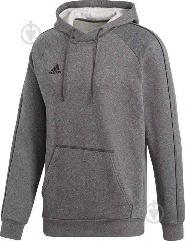 Джемпер Adidas CORE18 HOODY CV3327 р. L серый - фото 1