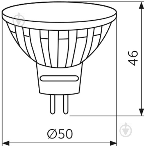 Лампа світлодіодна Светкомплект 3.5 Вт MR16 матова GU5.3 220 В 3000 К - фото 2