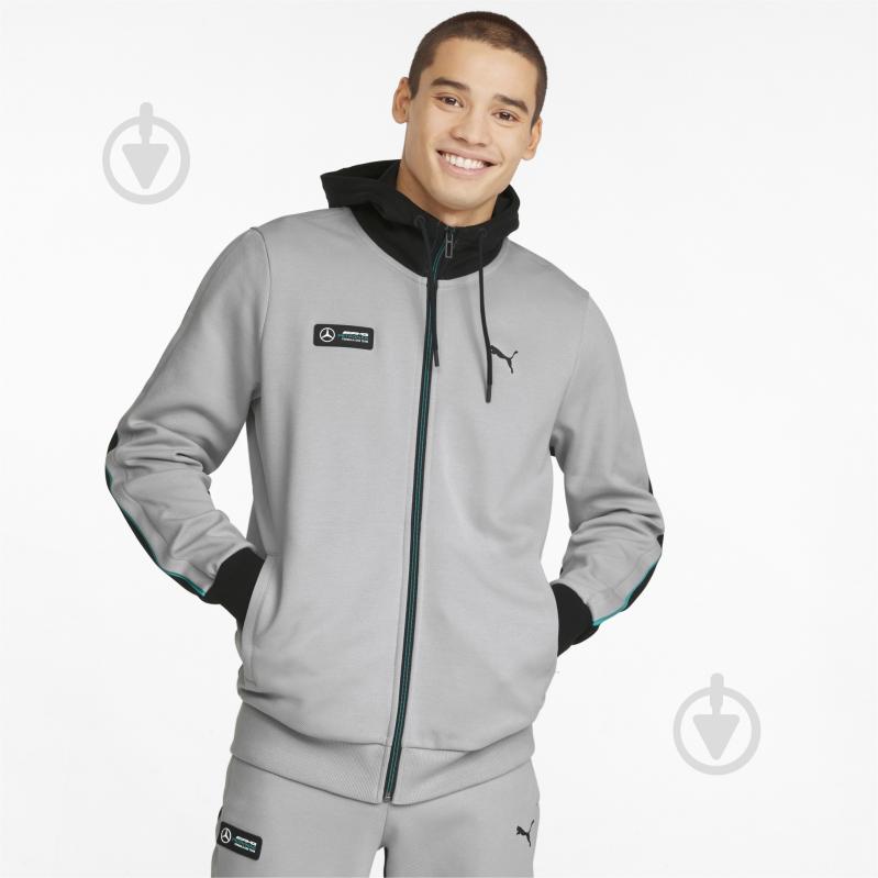 Джемпер Puma MAPF1 Hooded Sweat Jacket 53360702 р. 2XL сірий - фото 1