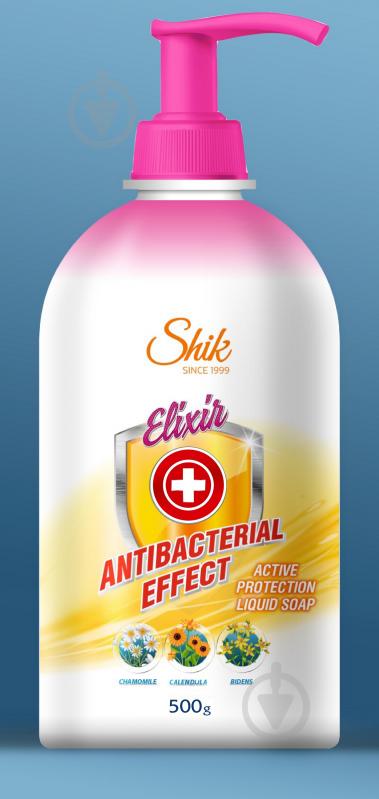 Мыло жидкое Shik Elixir Antibacterial Effect Активная защита 500 мл 1 шт./уп. - фото 1